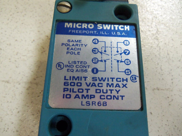 MICRO SWITCH LSR6B LIMIT SWITCH UNMP
