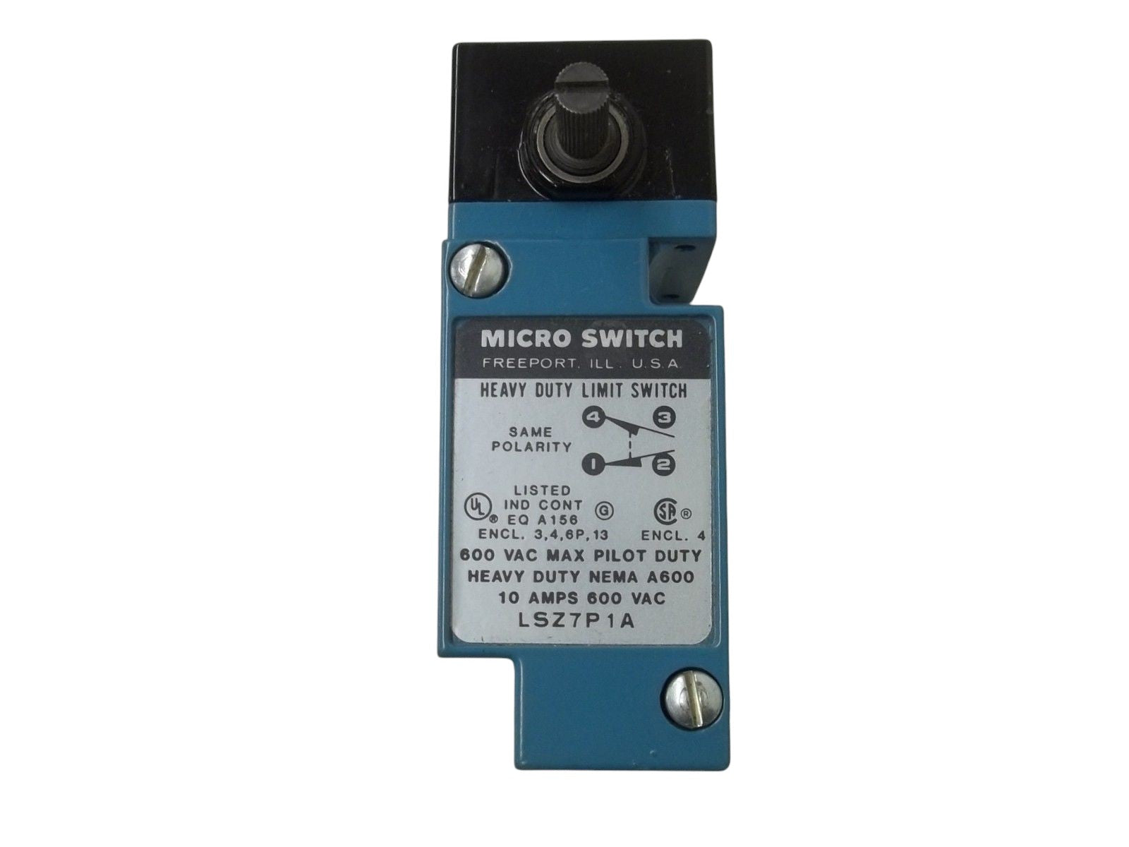 MICRO SWITCH LSZ7P1A LIMIT SWITCH (BODY ONLY) UNMP