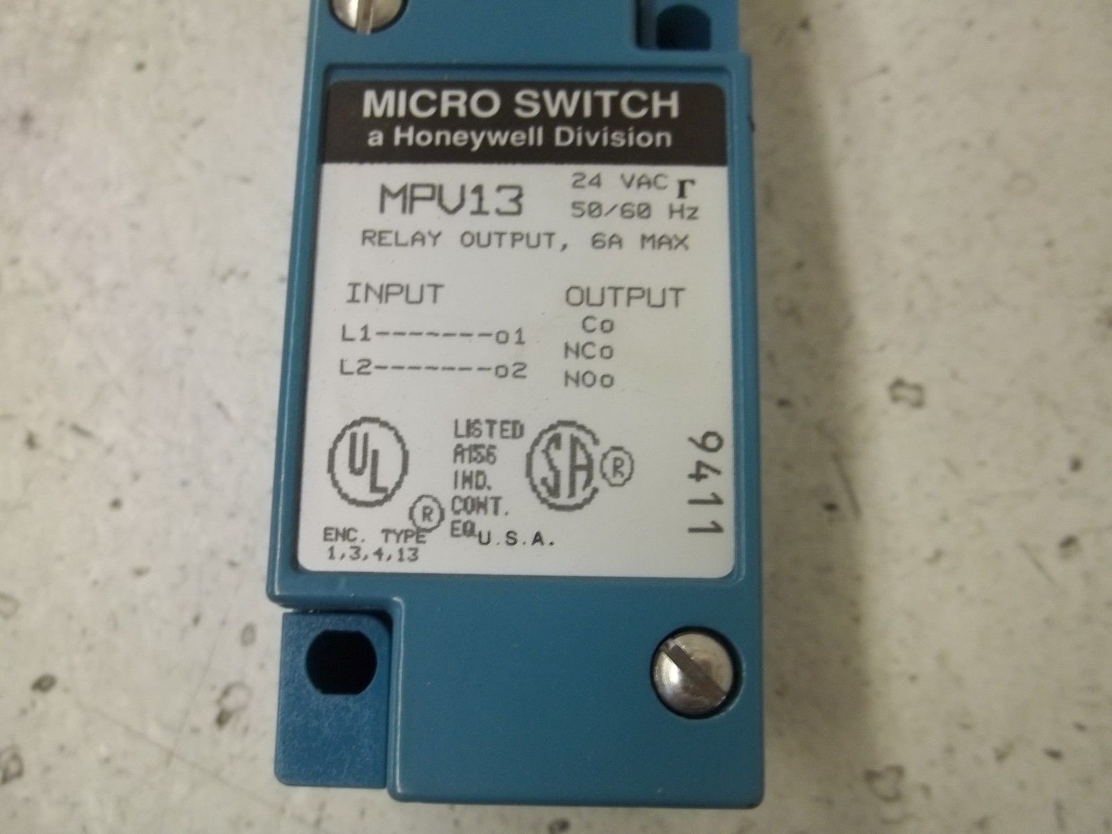 MICRO SWITCH MPP1V133-003 PHOTOELECTRIC NSMP