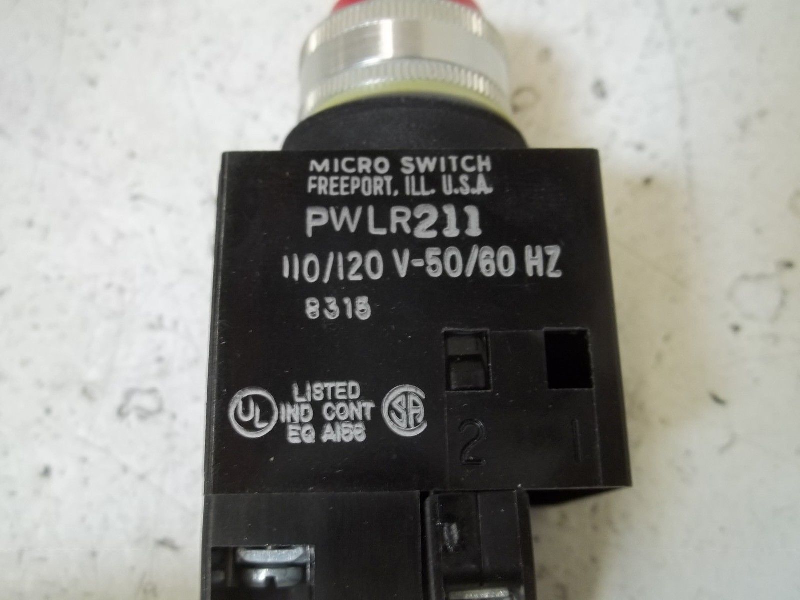 MICRO SWITCH PWLR211 INDICATING LIGHT NSMP