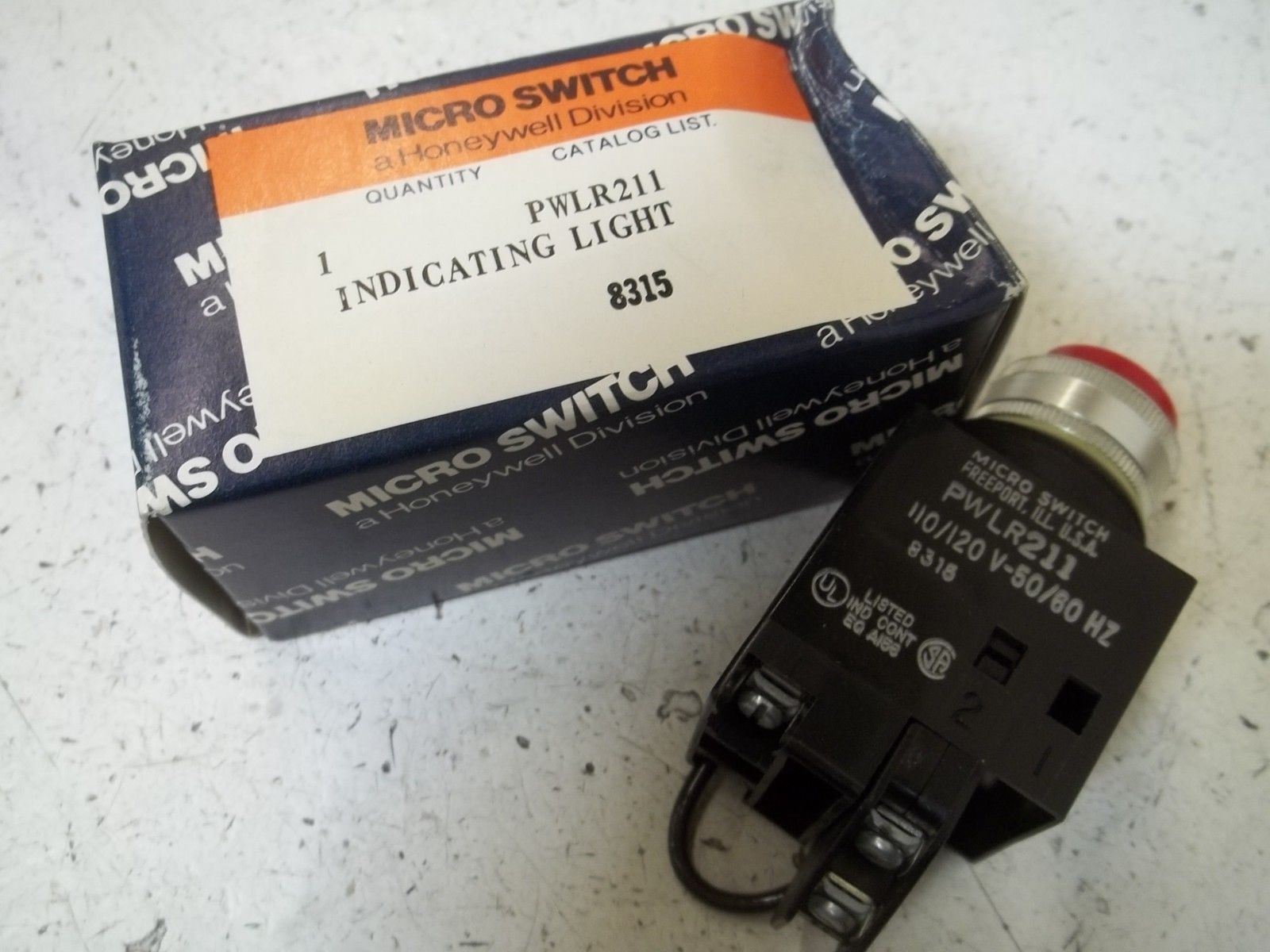 MICRO SWITCH PWLR211 INDICATING LIGHT NSMP