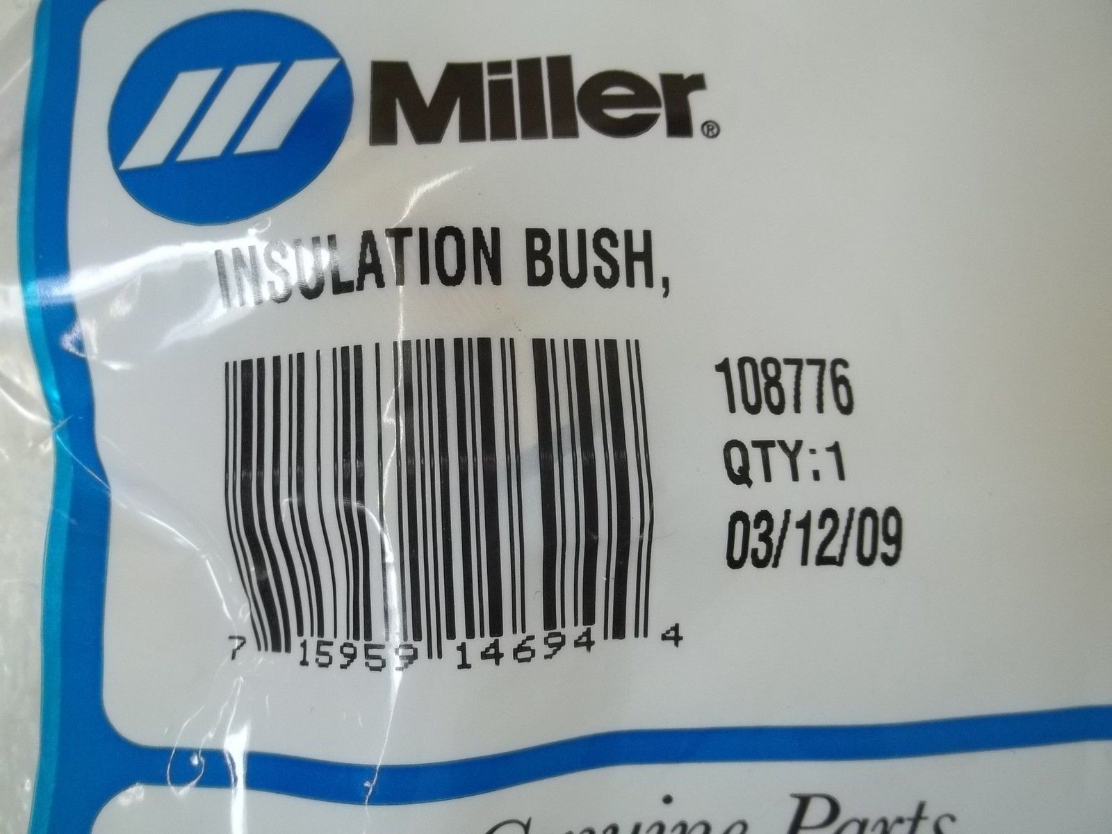 MILLER 108776 INSULATION BUSH NSMP