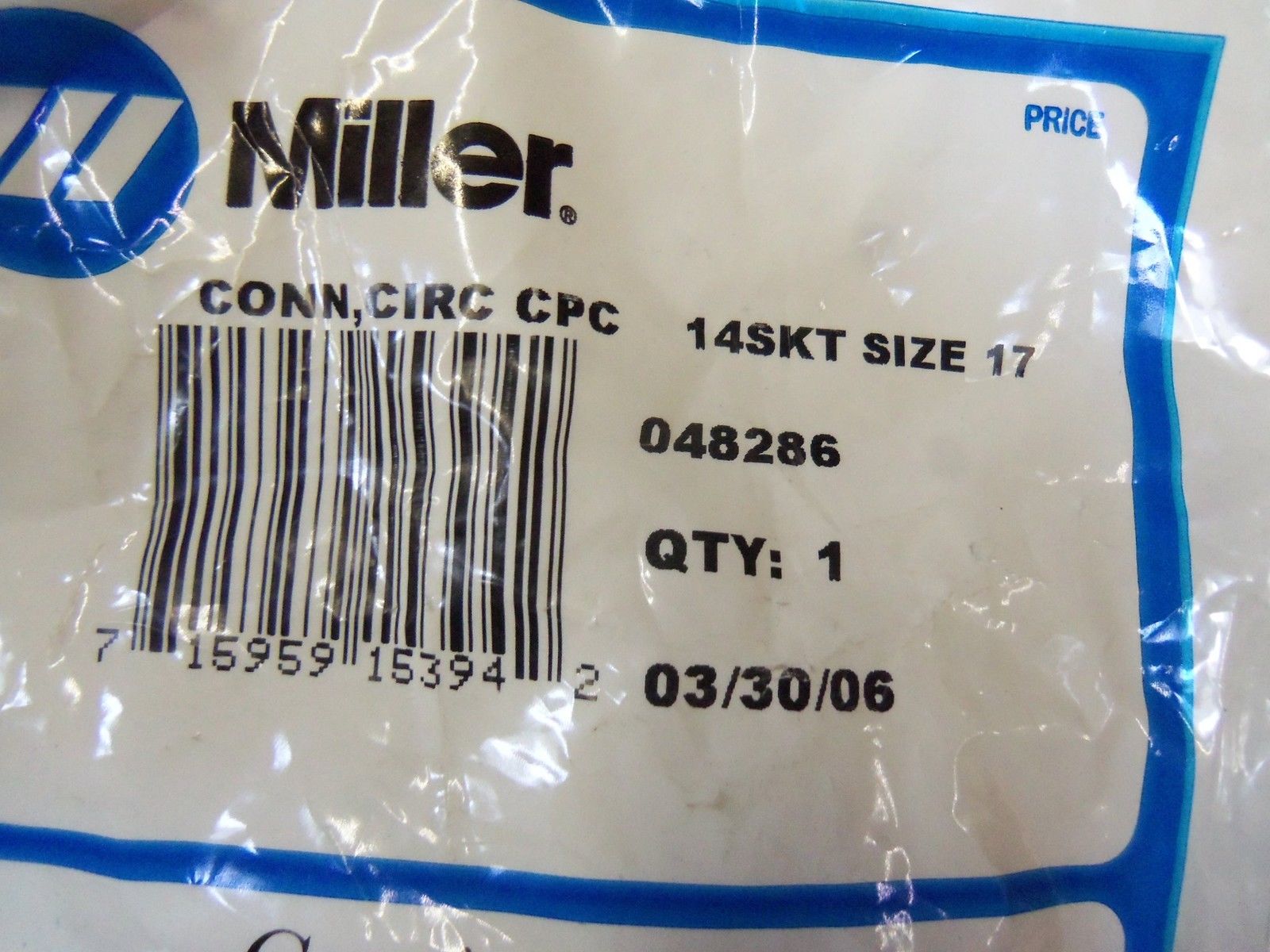 MILLER 14SKT SIZE 17 CONN, CIRC CPC 048286  NSMP