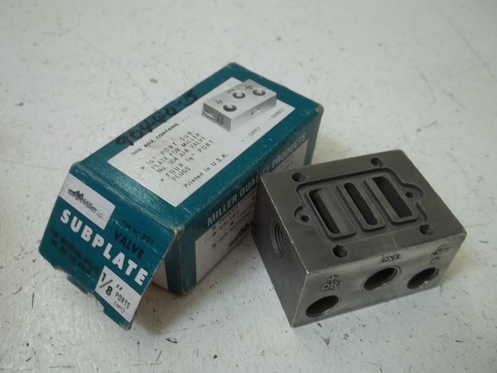 MILLER 301 1/8" VALVE SUBPLATE (AS PICTURED)NSMP