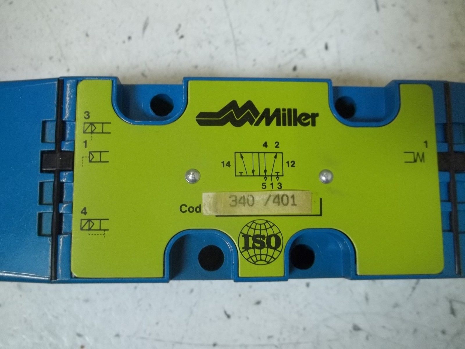 MILLER 340/401 PNEUMATIC SOLENOID VALVE UNMP