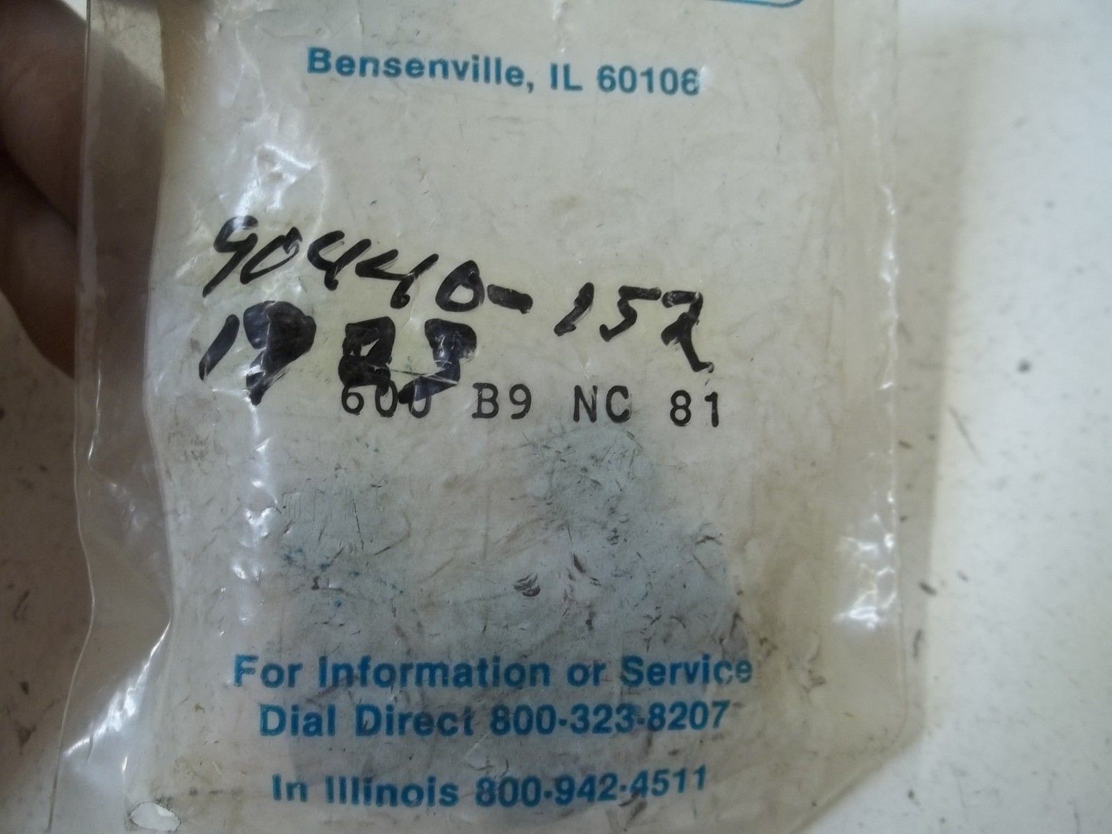MILLER 600 B9 NC 81 BALL ROLLER VALVE NSMP
