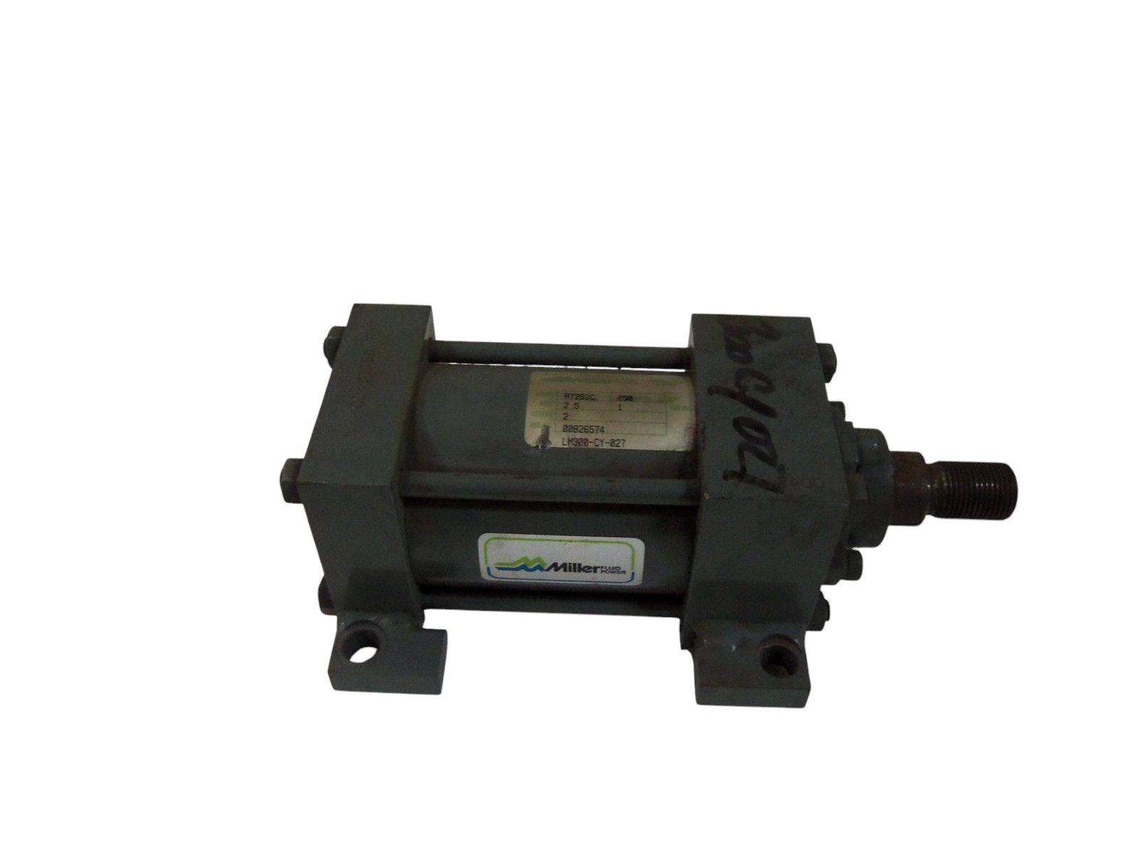 MILLER FLUID POWER CYLINDER A72B2C (RUSTY AS PICTURED) UNMP