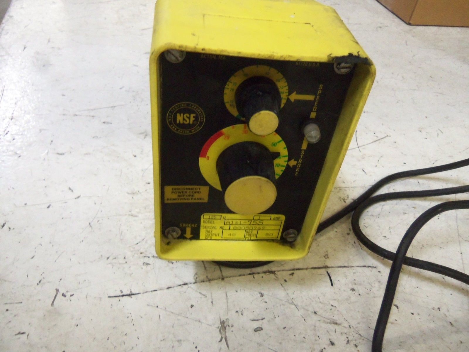 MILTON ROY A161-75S PUMP UNMP