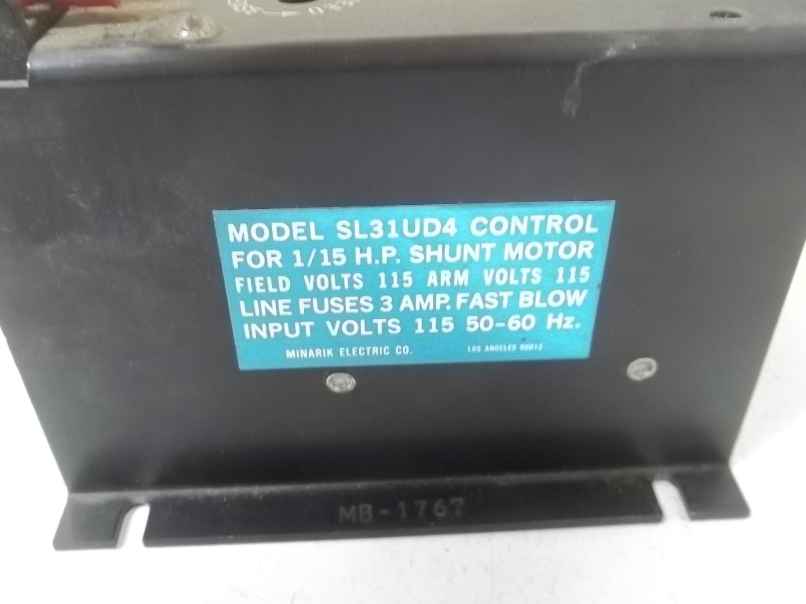 MINARIK SL31UD4 SPEED CONTROLLER UNMP