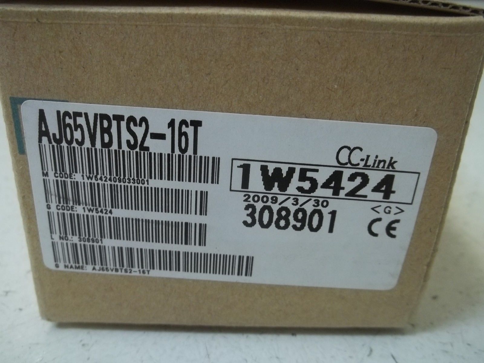 MITSUBISHI AJ65VBTS2-16T CC-LINK I/O16 SINK TR OUT SPRING CLAMP NSMP