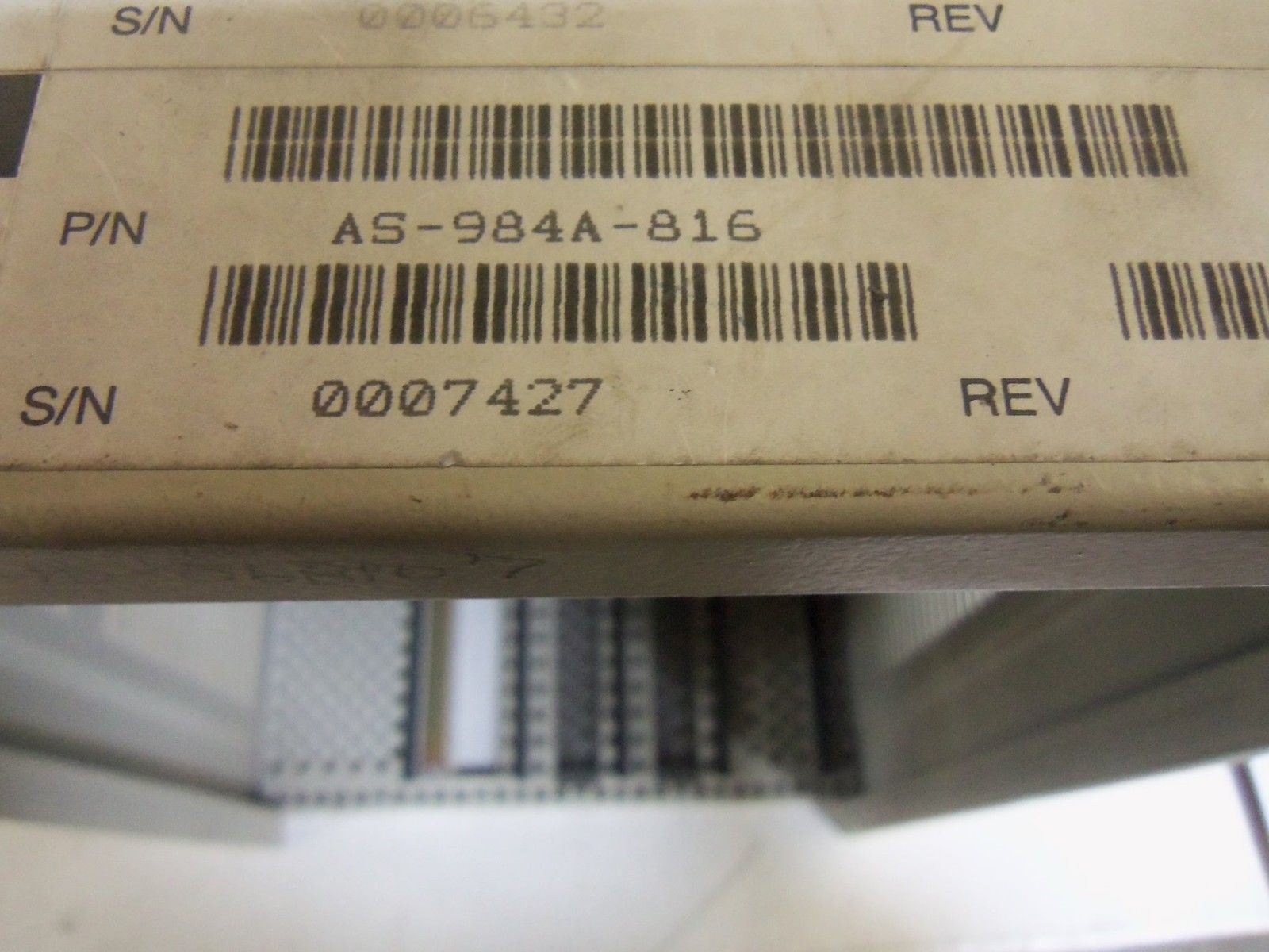 MODICON AS-984A-816 MOUNTING  RACK UNMP