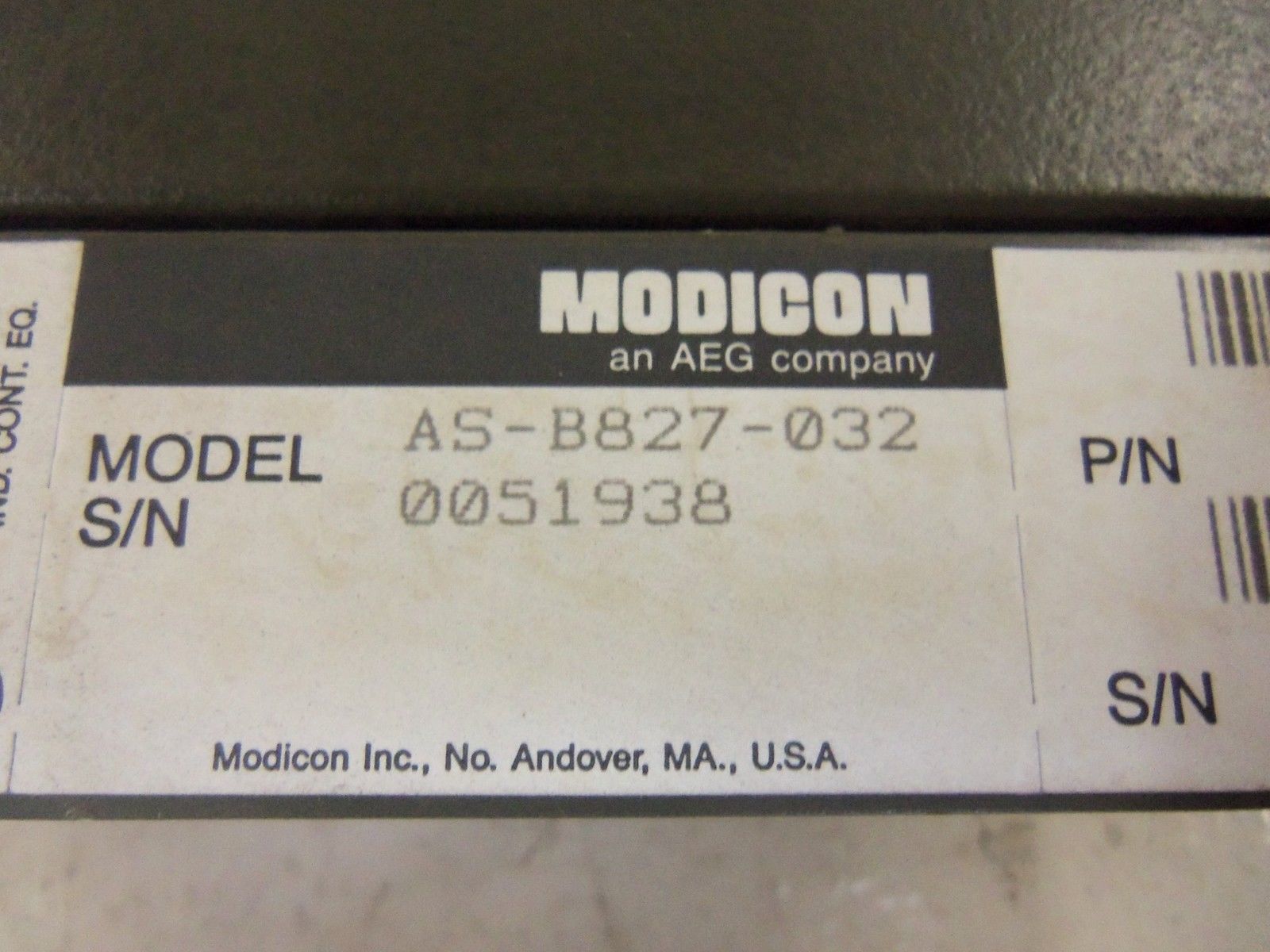 MODICON AS-B827-032 UNMP