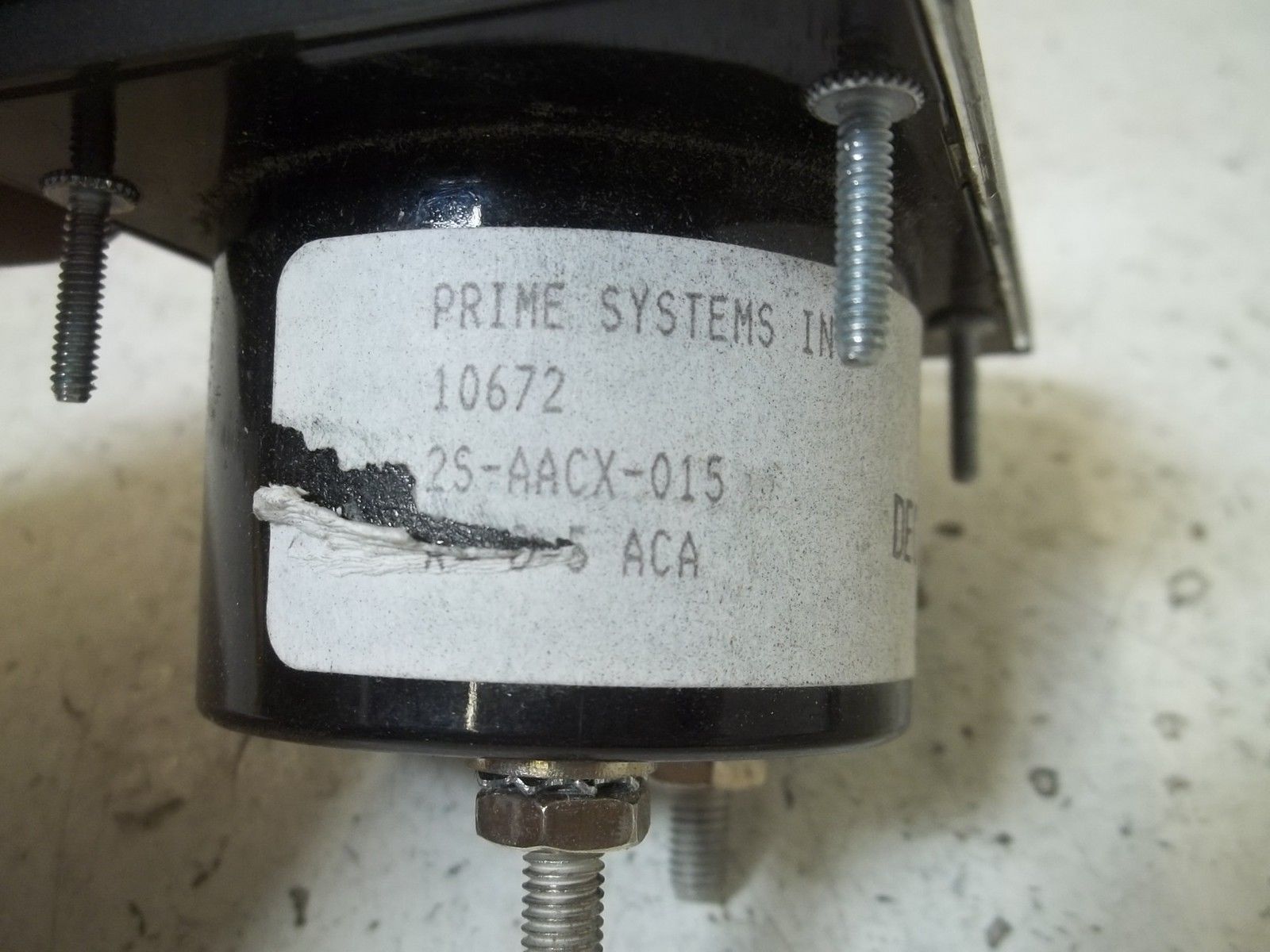 MODUTEC 2S-AACX-015 PANEL METER 0-15 A-C AMPERES UNMP