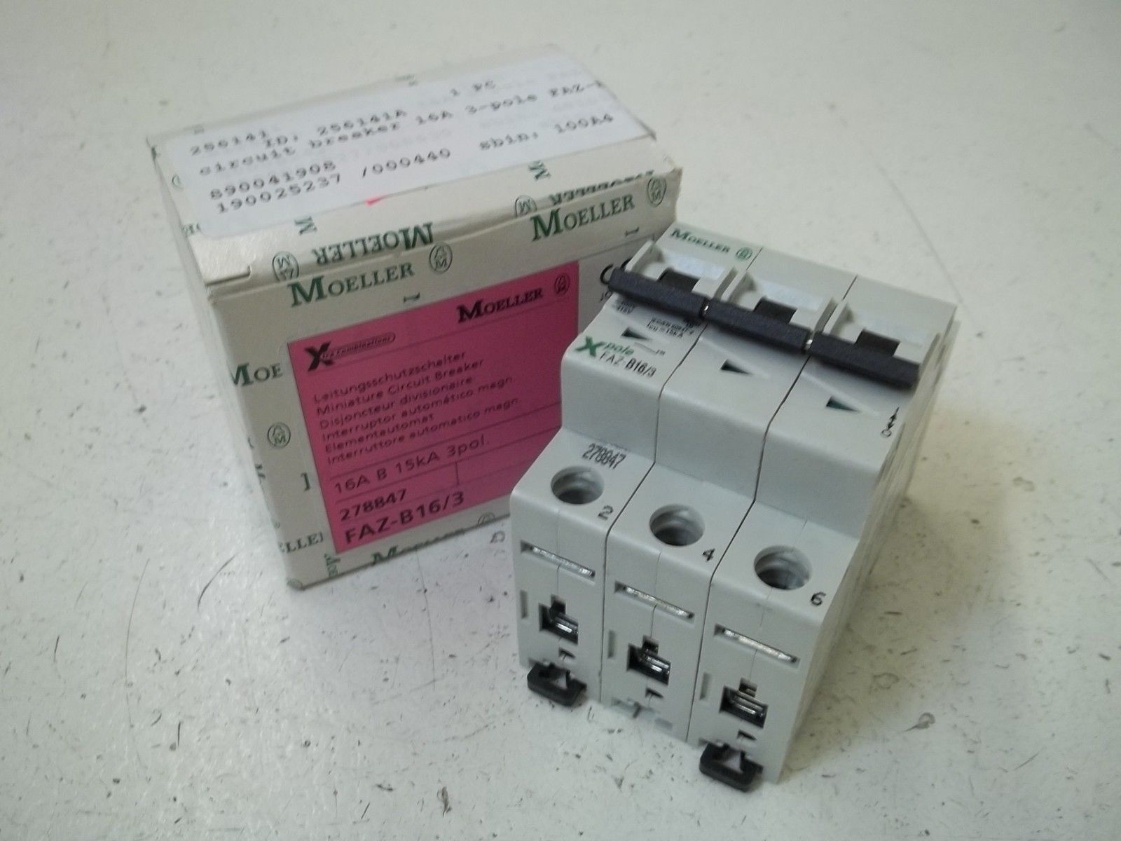 MOELLER FAZ-B16/3 MINIATURE CIRCUIT BREAKER NSMP