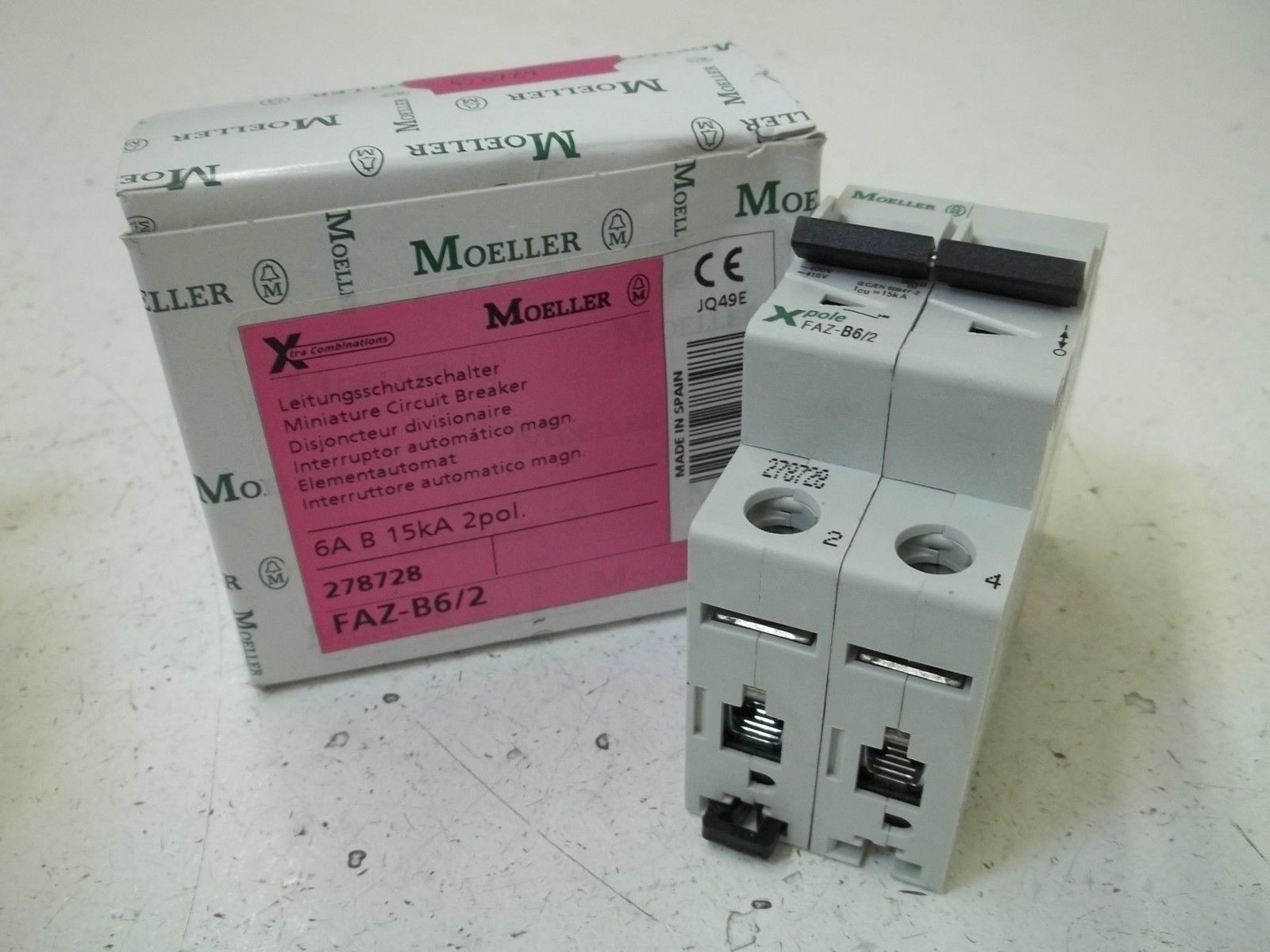 MOELLER FAZ-B6/2 MINIATURE CIRCUIT BREAKER NSMP