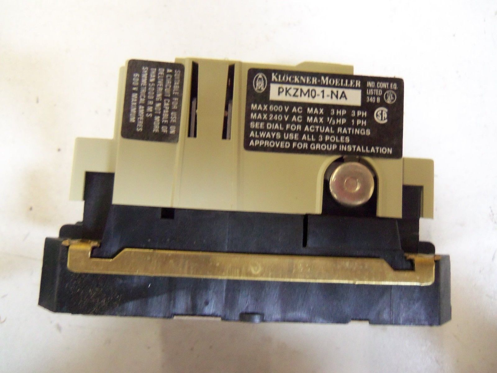 MOELLER MANUAL MOTOR STARTER PKZM-01-NA NSMP