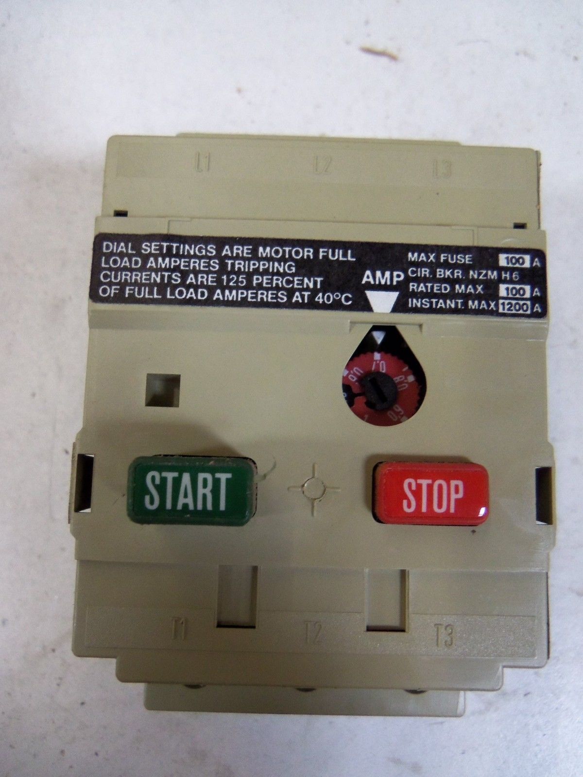 MOELLER MANUAL MOTOR STARTER PKZM-01-NA NSMP