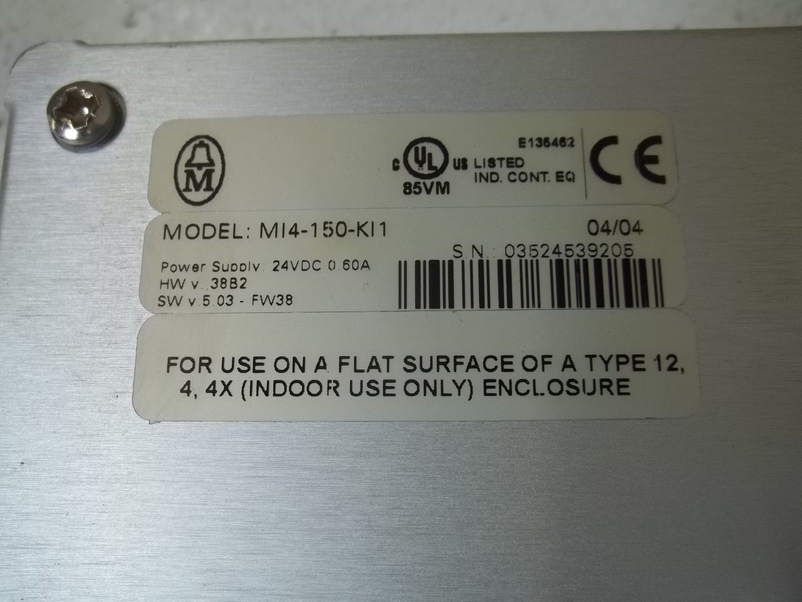 MOELLER MI4-150-KI1 GRAPHIC PANEL UNMP