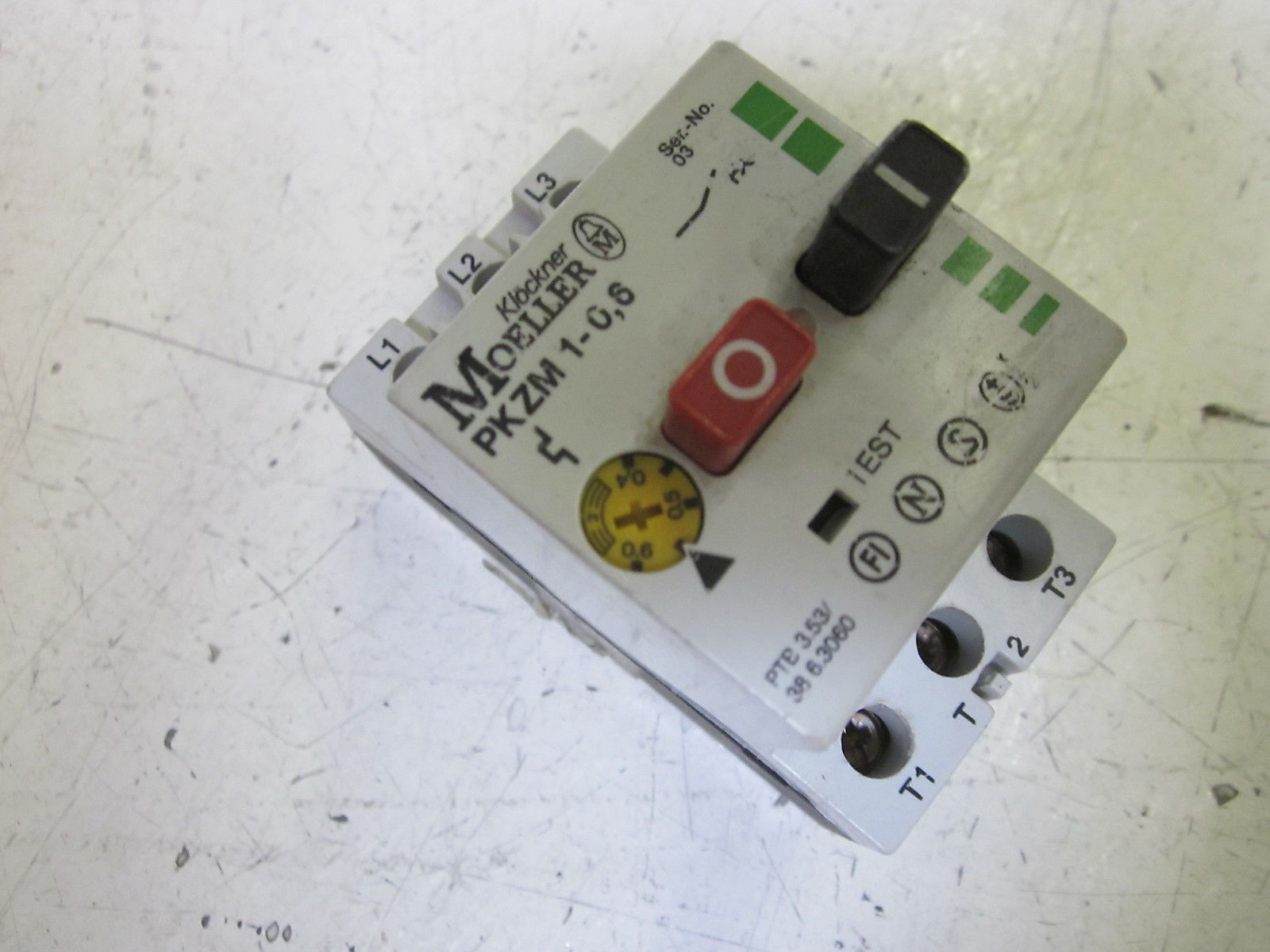 MOELLER PKZM1-0,6 MOTOR STARTER  UNMP