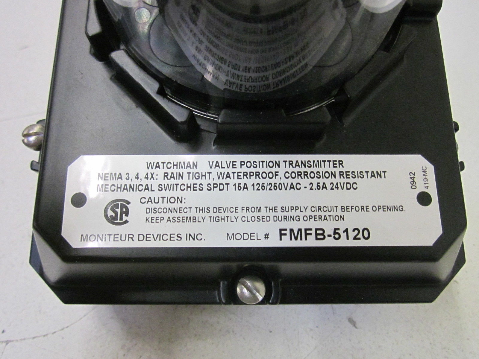 MONITEUR DEVICES INC. FMFB-5120 NSMP