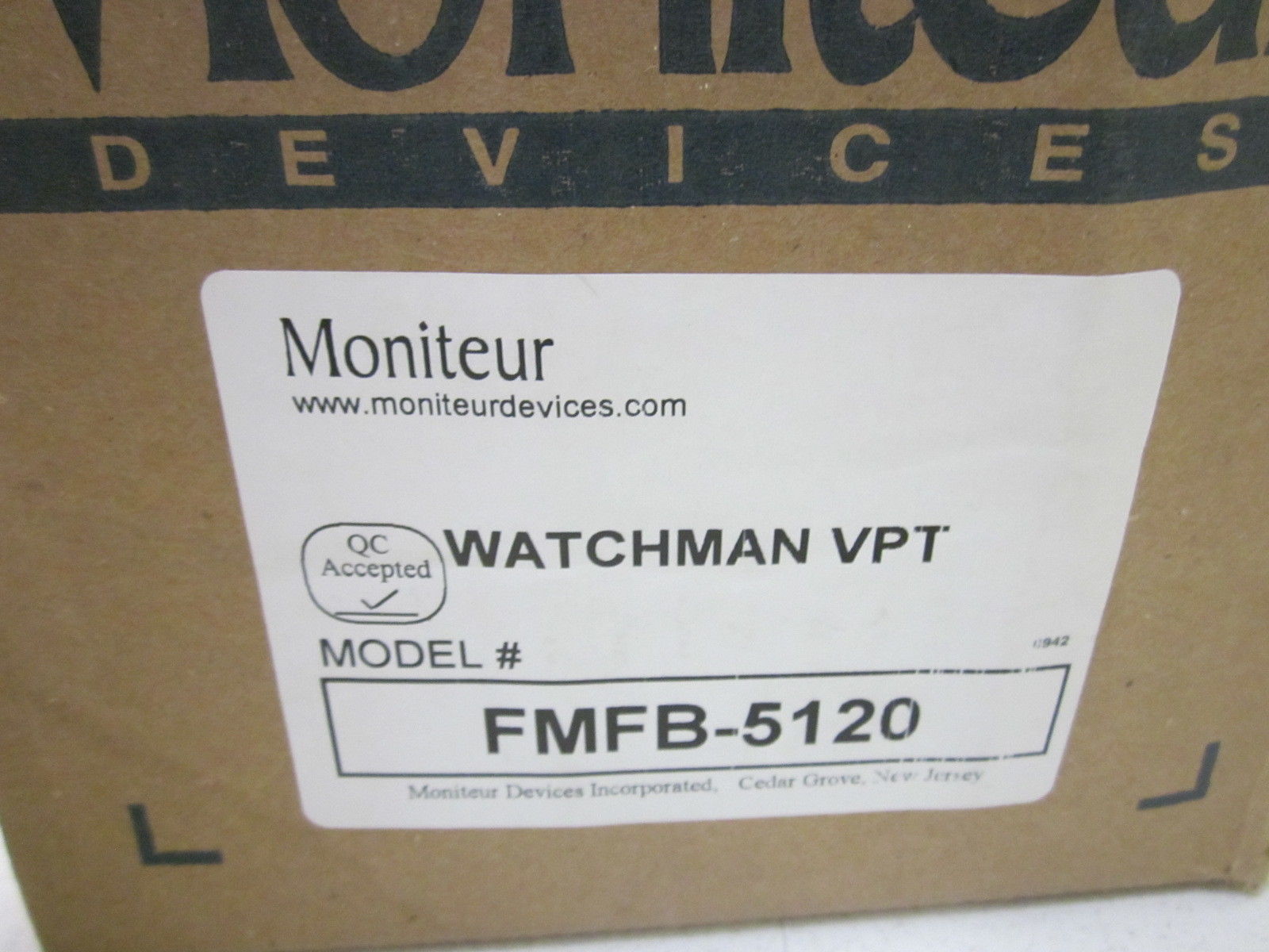 MONITEUR DEVICES INC. FMFB-5120 NSMP