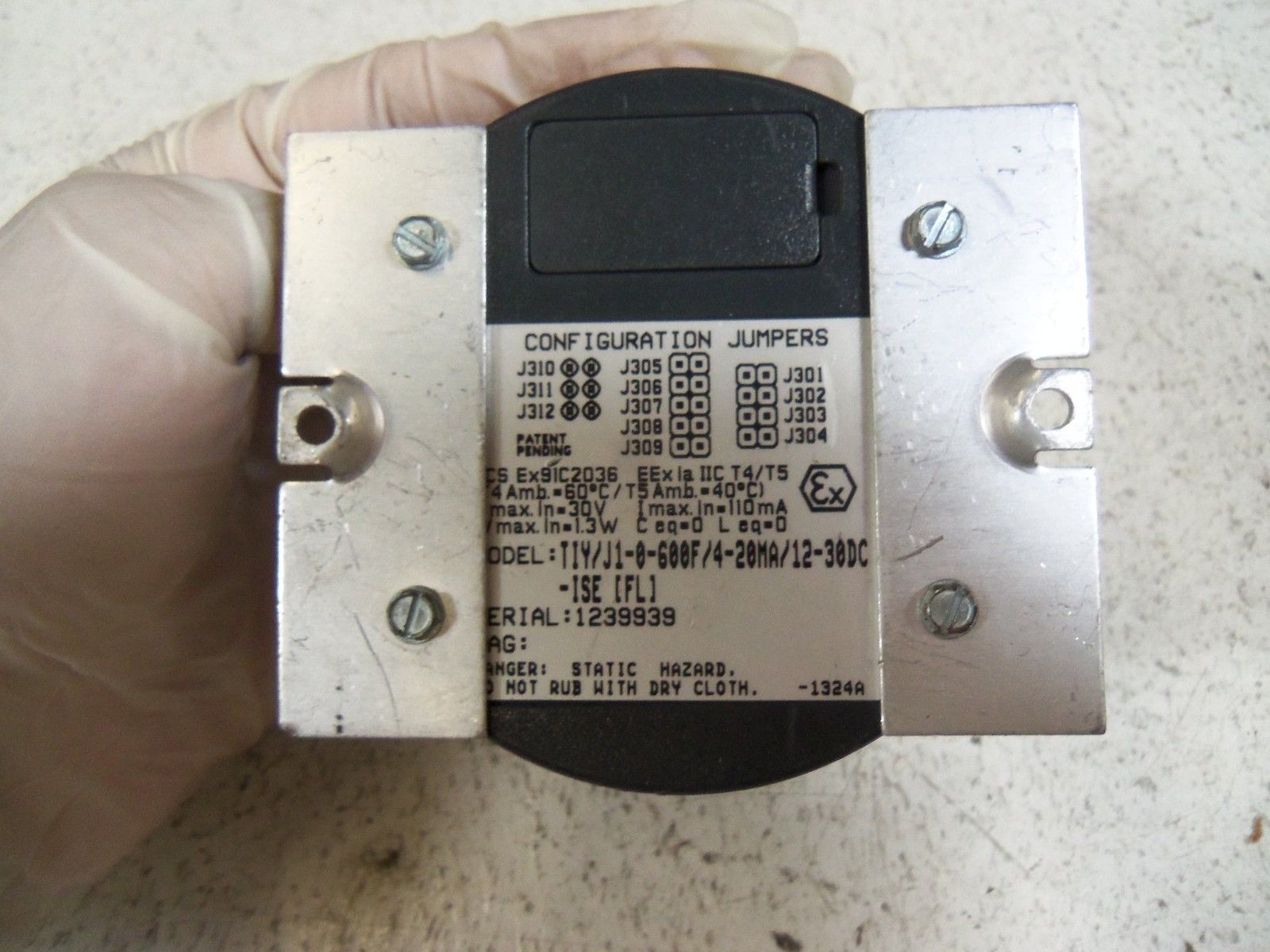 MOORE TIY/J1-0-600F/4-20MA/12-30DC-ISE [FL] TRANSMITTER UNMP