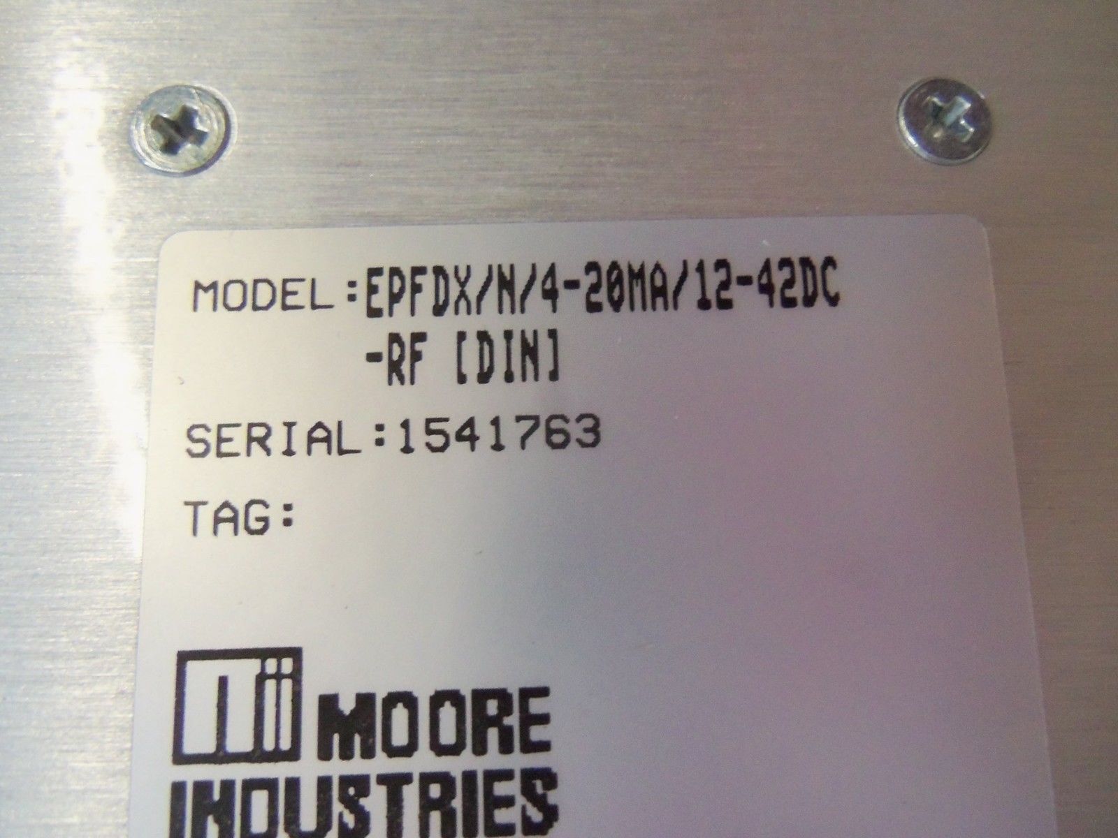 MOORE EPFDX/N/4-20MA/12-42DC-RF [DIN] TRANSMITTER NSNP
