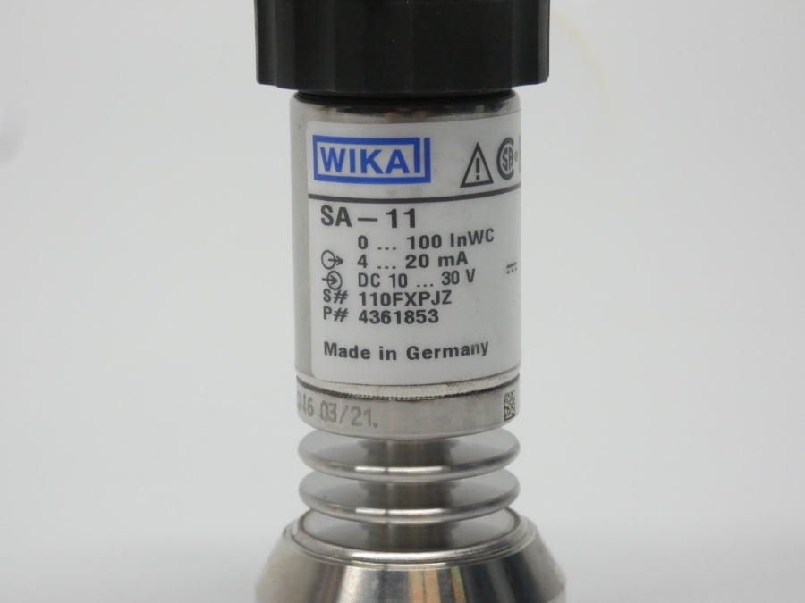 WIKA SA-11 4361853 10-30V 0-100PSI NSNP