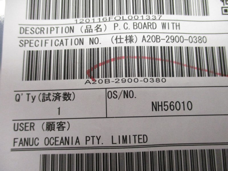 FANUC A20B-2900-0380/07C NSNP