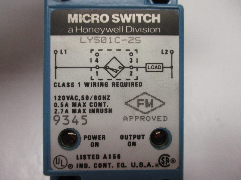 MICRO SWITCH LYS01C-2S NSMP