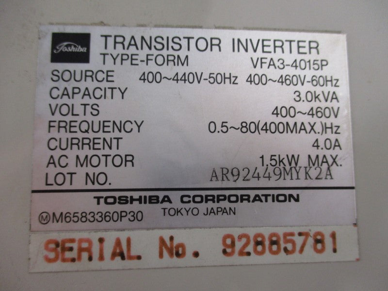 TOSHIBA VFA3-4015P  UNMP