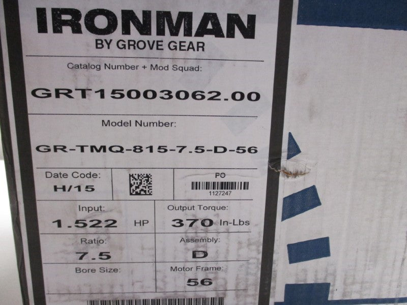 GROVE GEAR GR-TMQ-815-7.5-D-56 NSMP