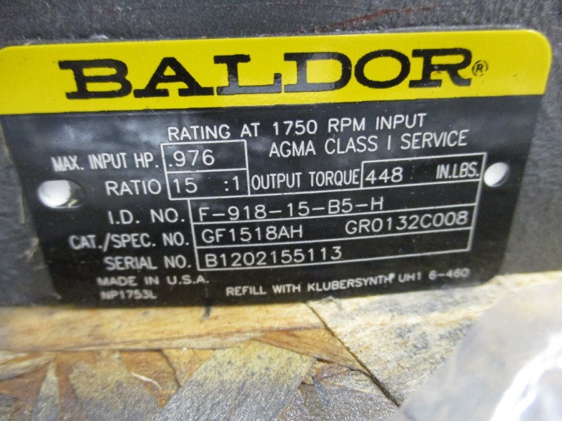 BALDOR GF1518AH NSMP