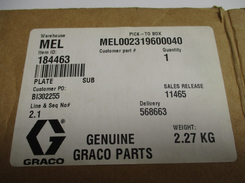 GRACO 184463 NSMP
