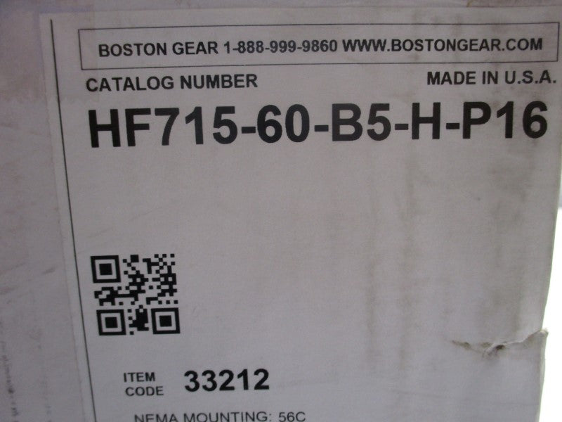 BOSTON GEAR HF715-60-B5-H-P16 NSMP