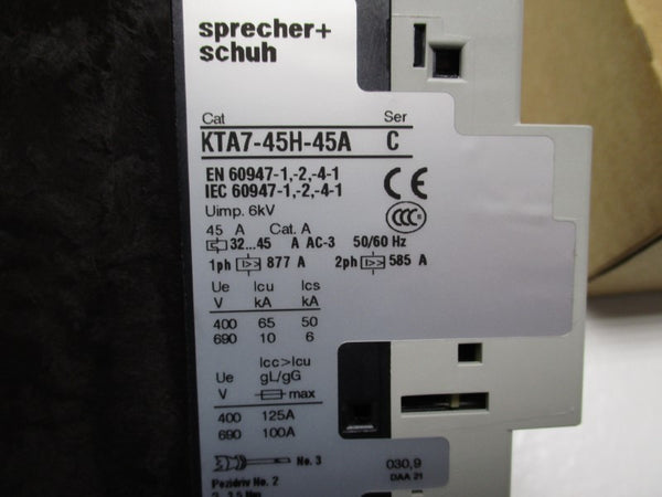 SPRECHER+SCHUH KTA7-45H-45A NSMP