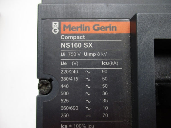 MERLIN GERIN NS160SX-160A-3P CIRCUIT BREAKER 160A NSMP