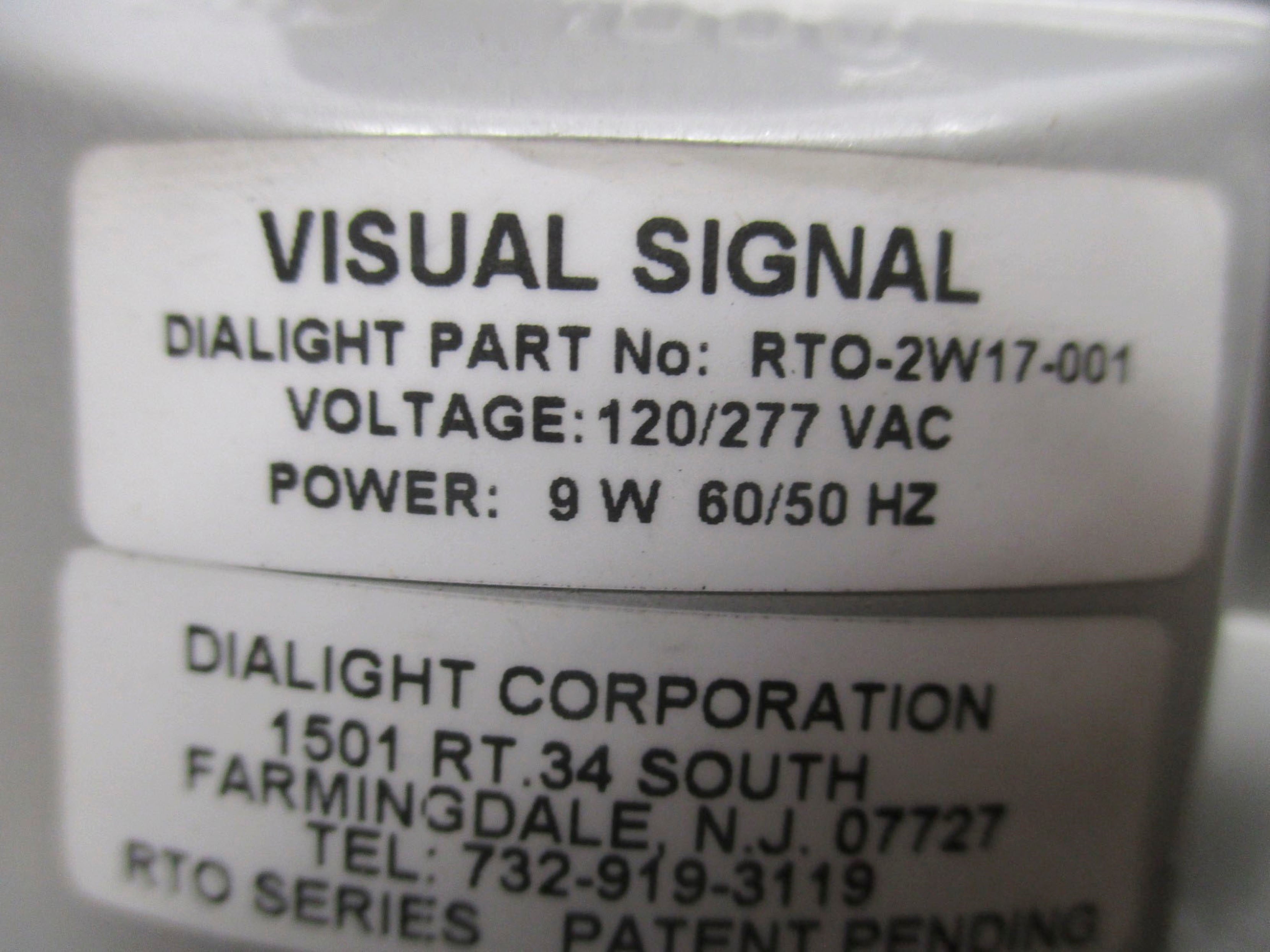DIALIGHT RTO-2W17-001 NSMP