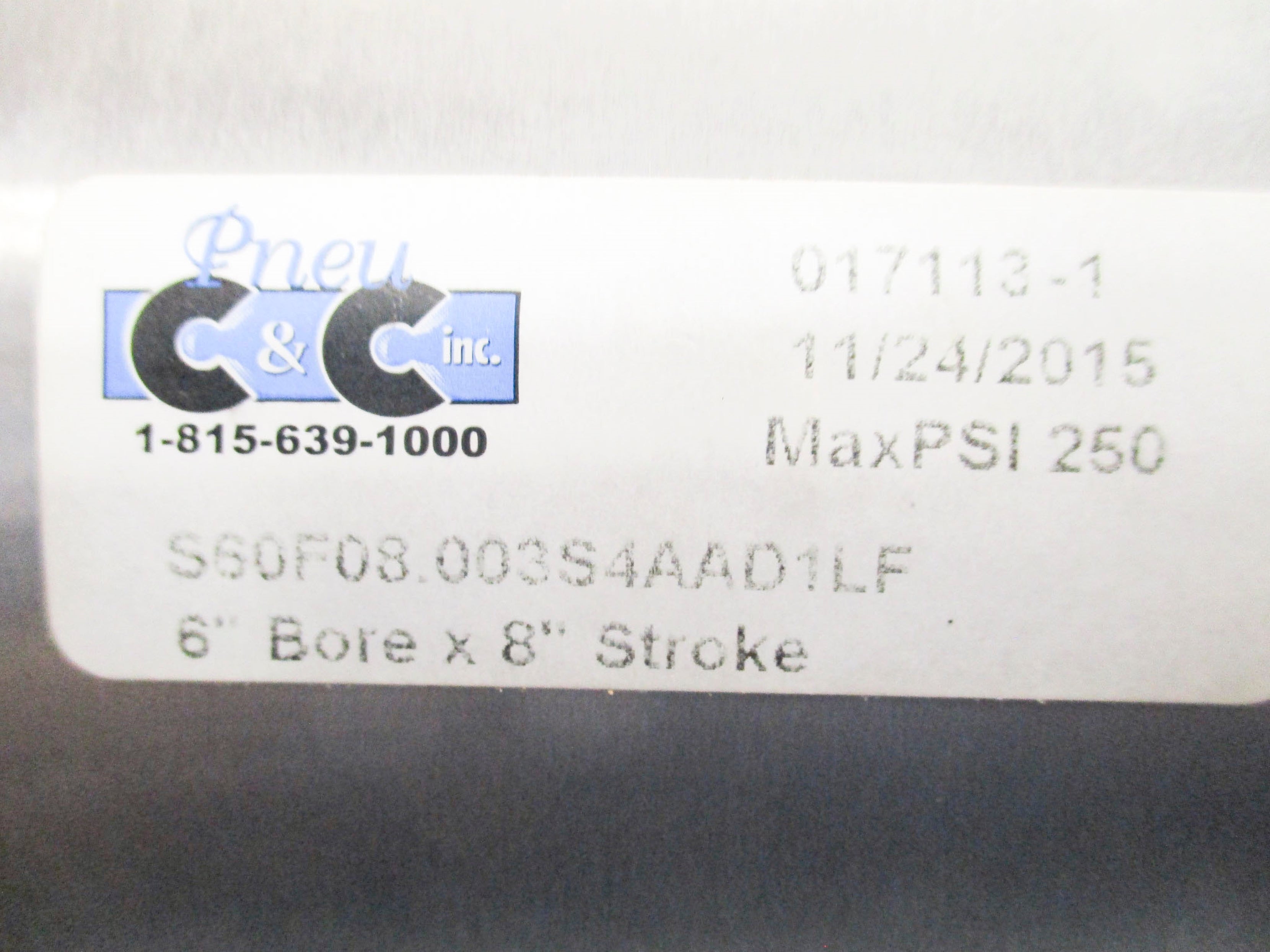 PNEU C&C 017113-1 S60F08.003S4AAD1LF NSNP