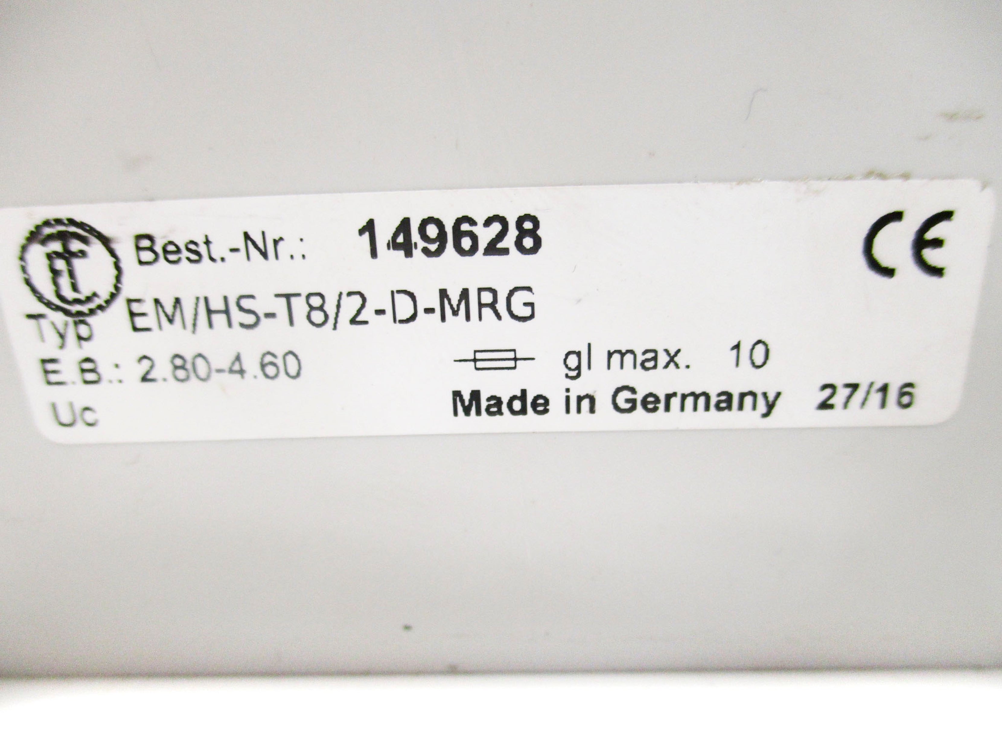 ELEKTRA TAILFINGEN EM/HS-T8/2-D-MRG NSNP
