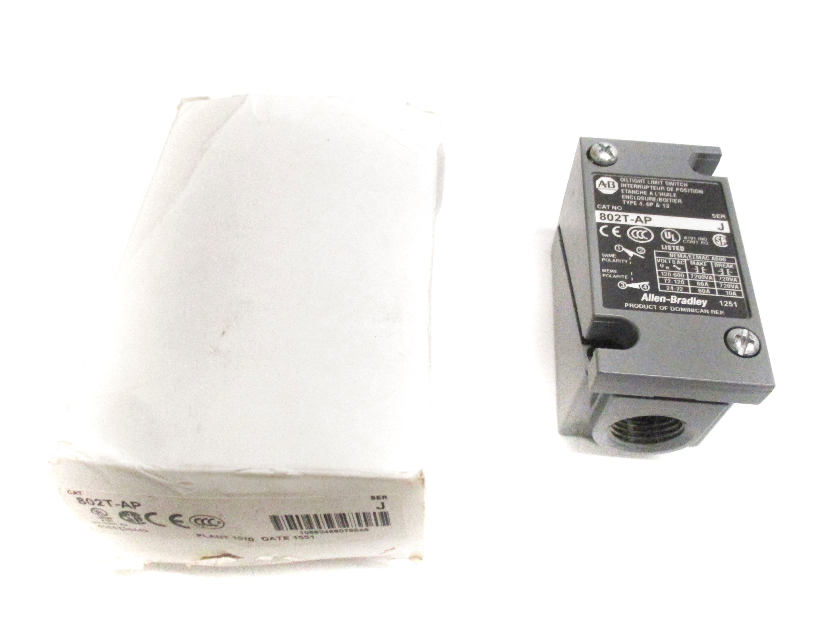 INDUSTRIAL SPARE PART 802T-AP SER. J 600VAC 60A (AS PICTURED) (WH) NSMP