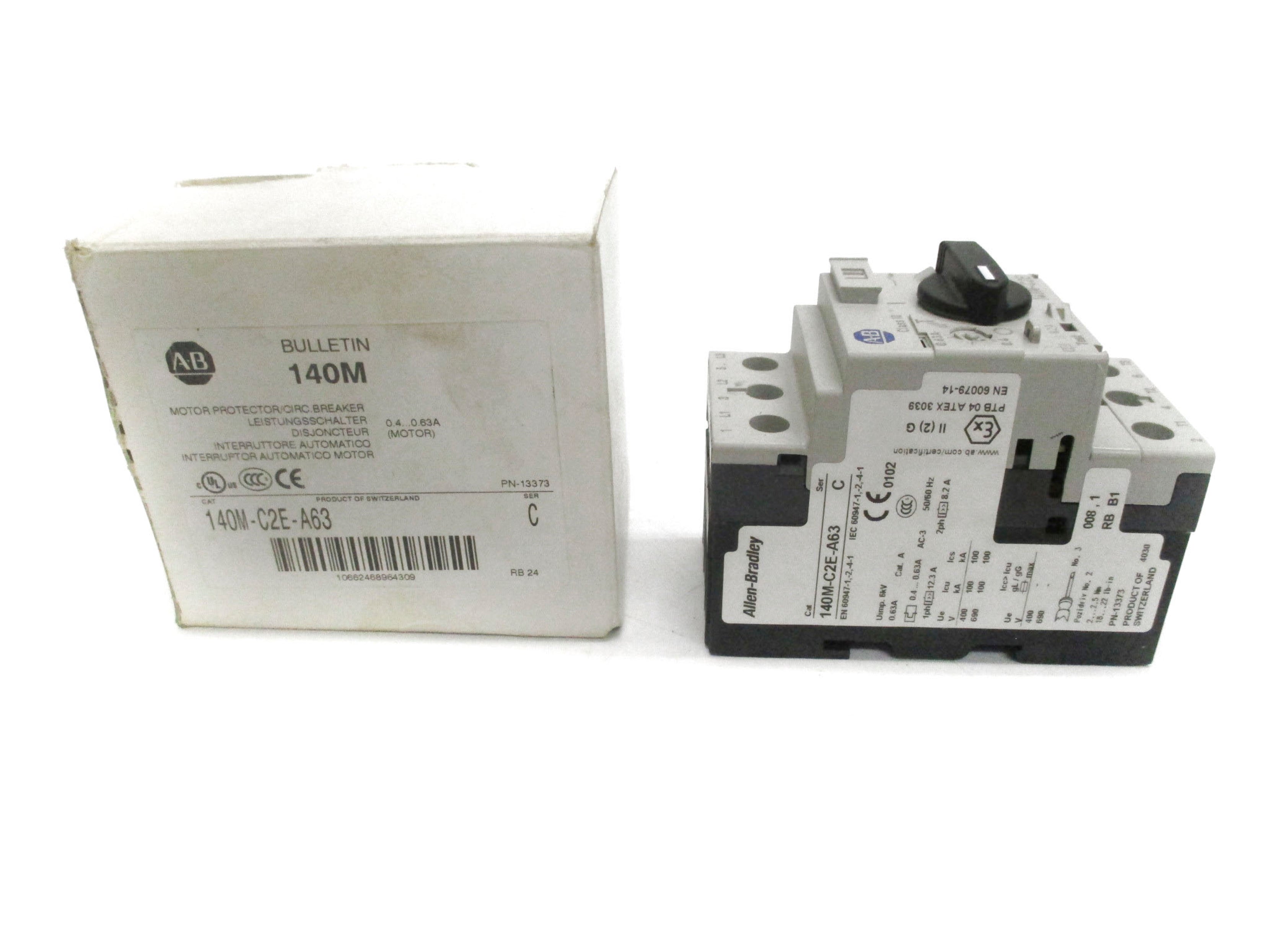 ALLEN BRADLEY 140M-C2E-A63 SER. C 690V .4-.63 (WH) NSMP