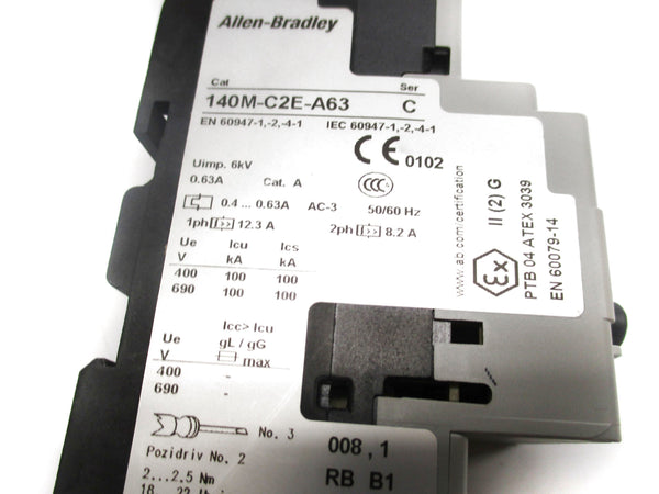 ALLEN BRADLEY 140M-C2E-A63 SER. C 690V .4-.63 (WH) NSMP