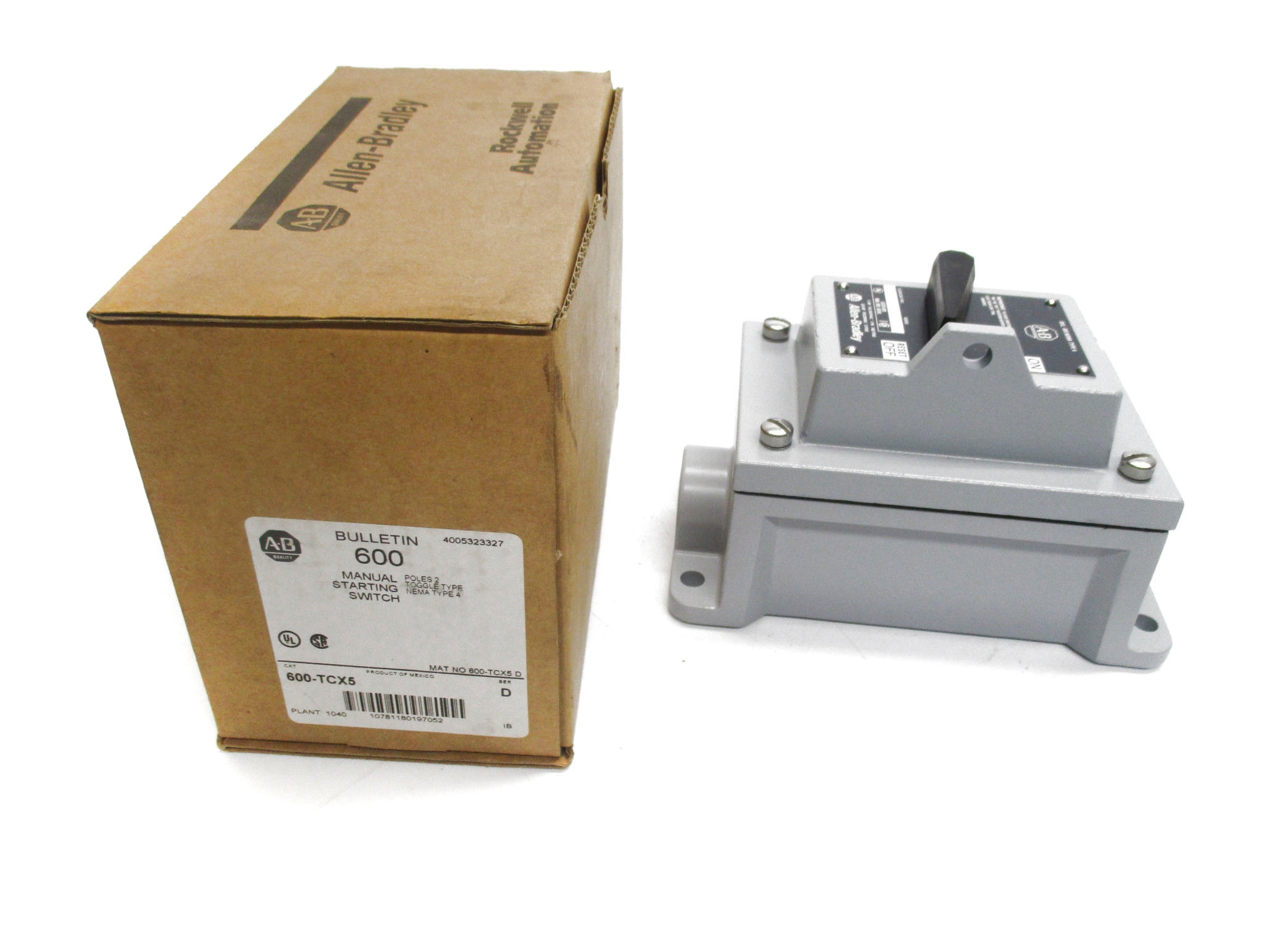 INDUSTRIAL SPARE PART 600-TCX5 SER. D (BR/WH) NSMP
