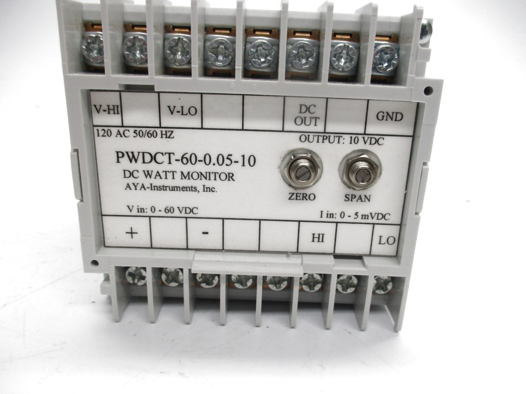 AYA-INSTRUMENS PWDCT-60-0.05-10 120AC NSMP