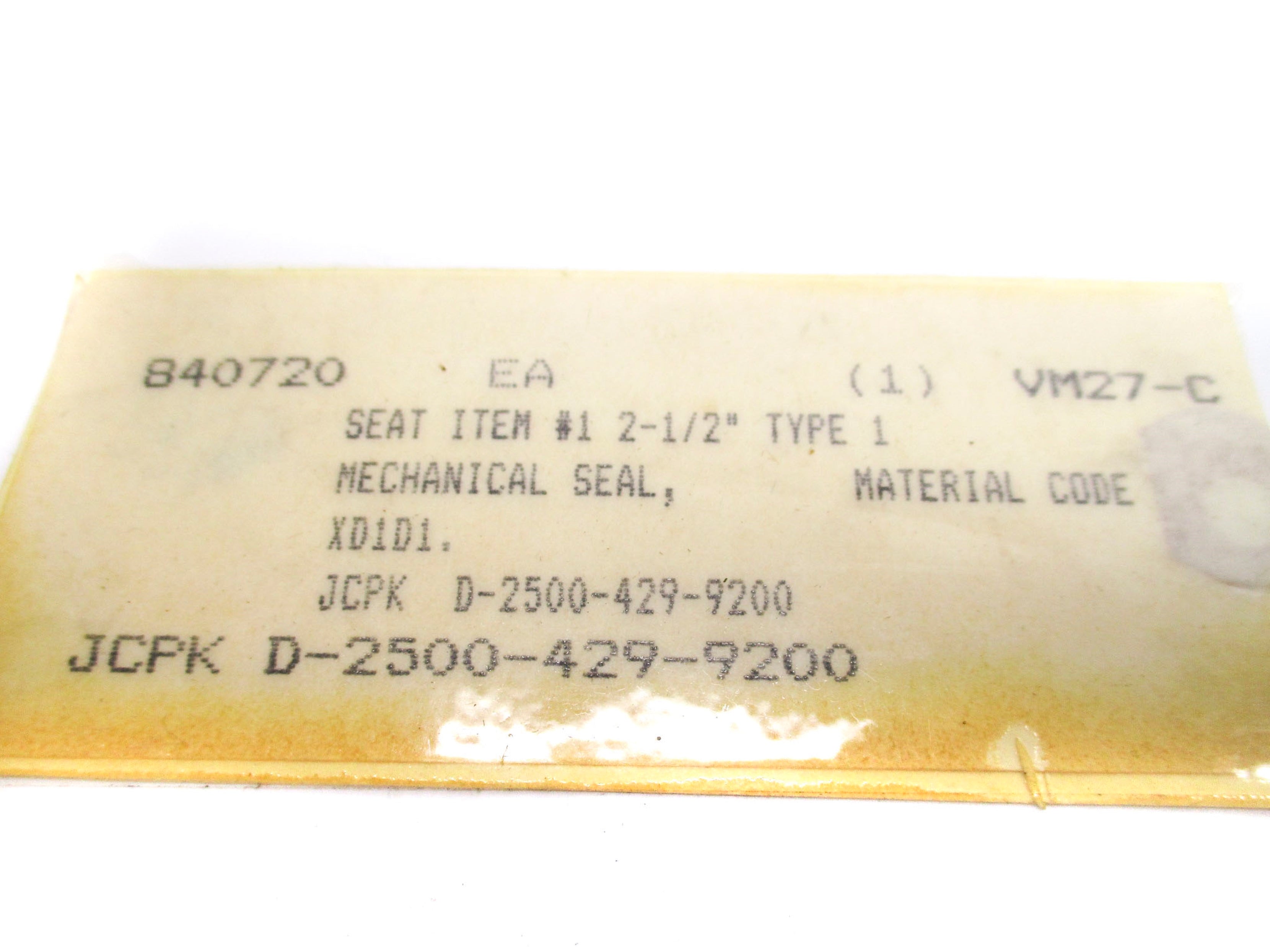 SEAL D-2500-429-9200 NSNP