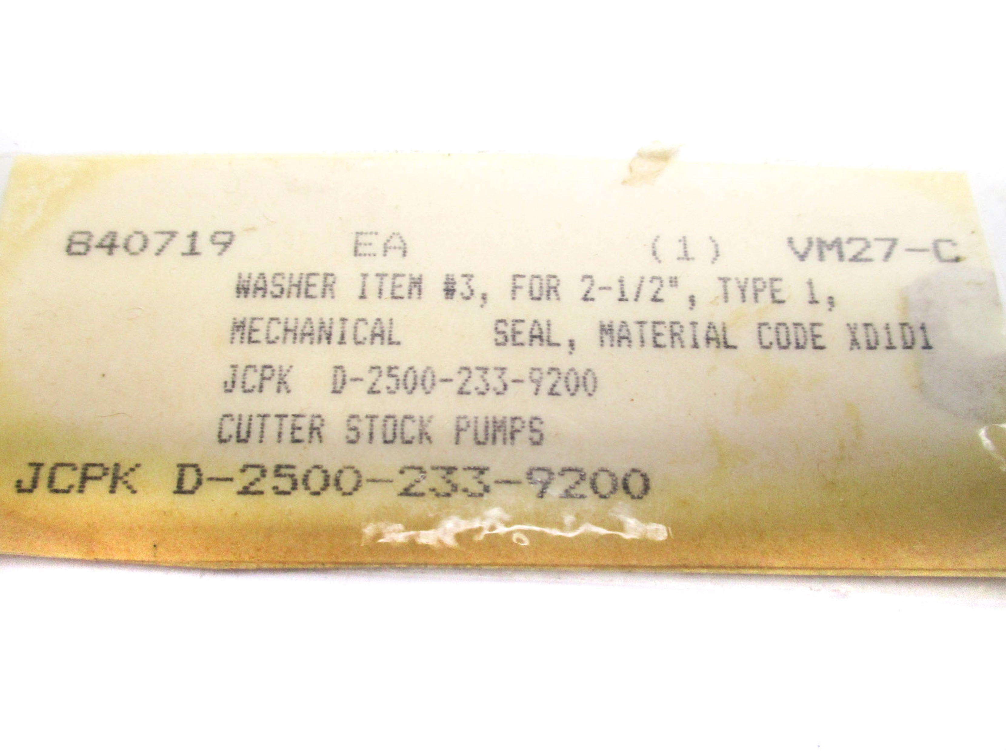 SPARE PART D-2500-233-9200 NSNP