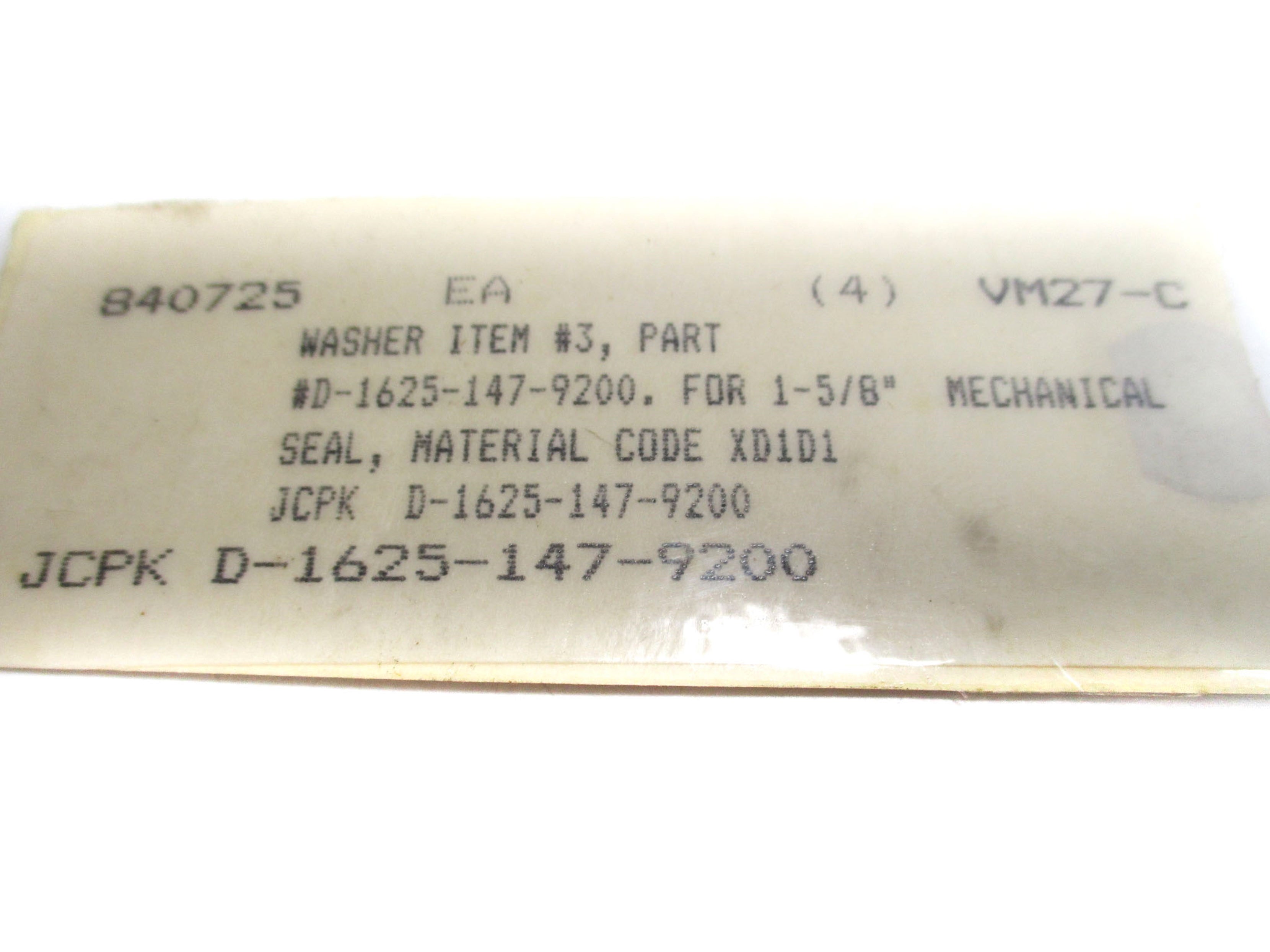 SEAL D-1625-147-9200 NSNP