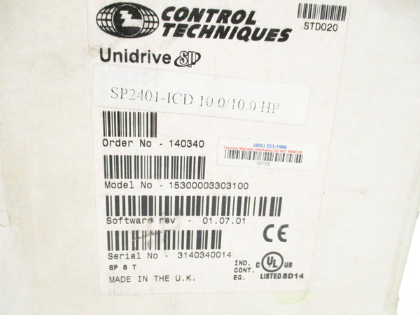 CONTROL TECHNIQUES SP2401 NSMP