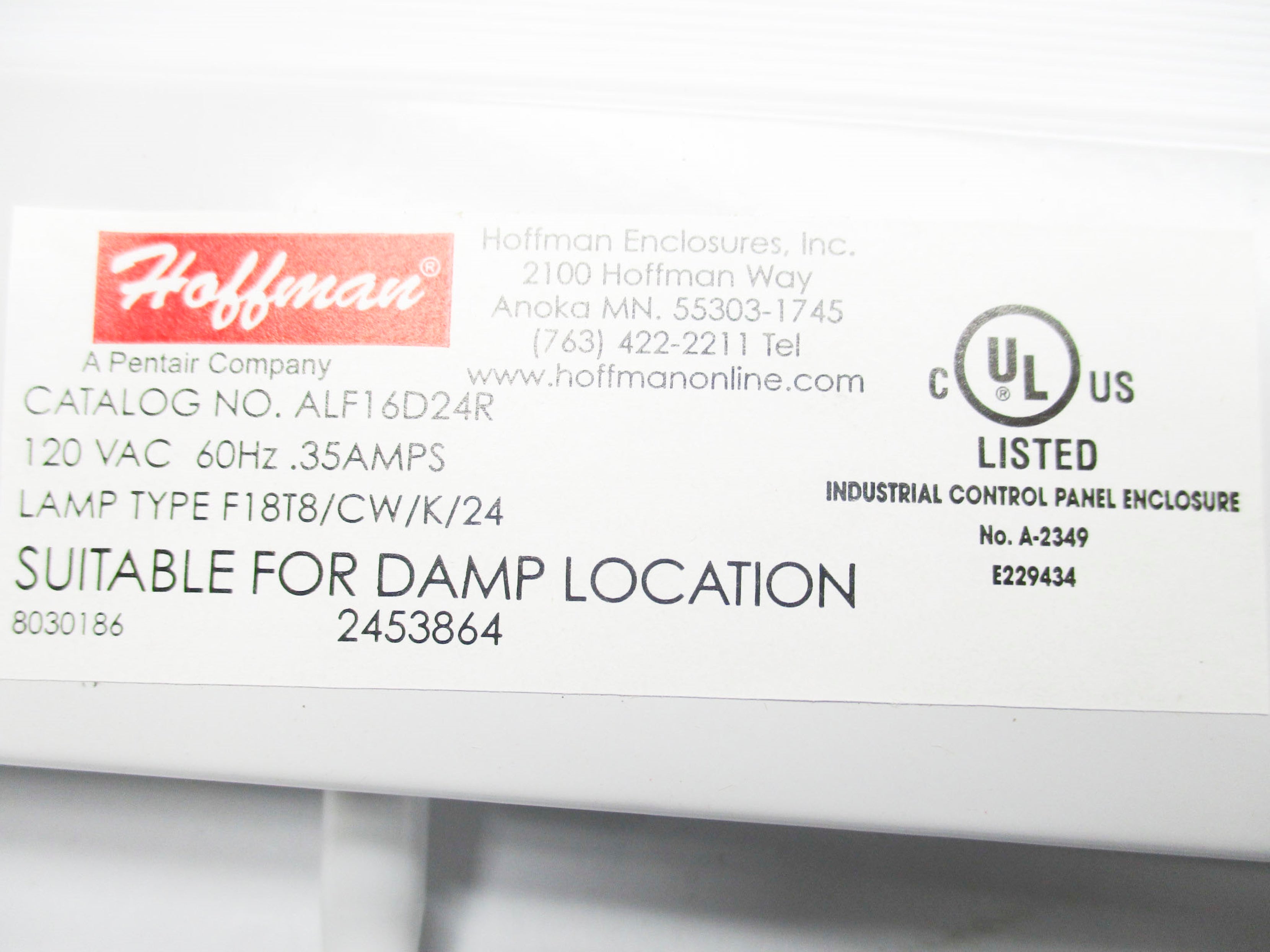 HOFFMAN ALF16D24R NSMP